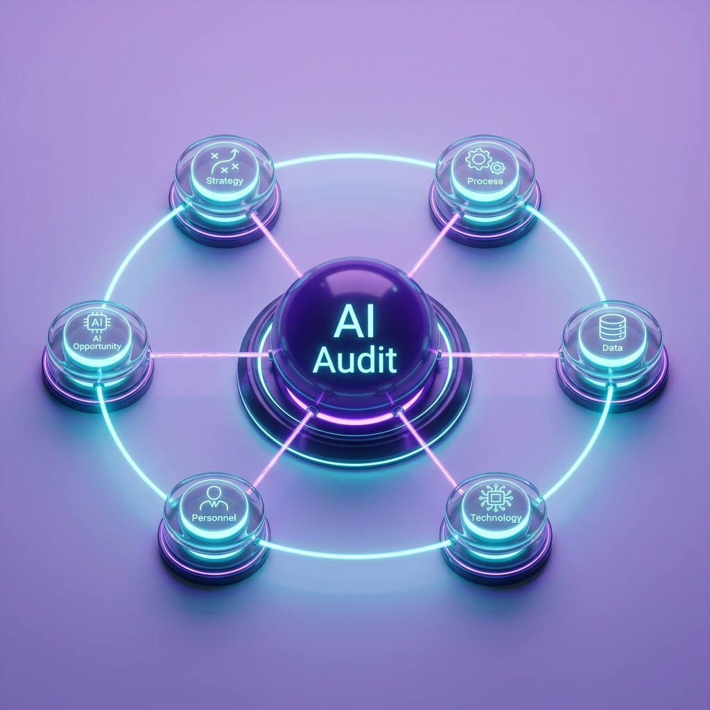 AI Audit 6 Dimensions Holographic Hub 3D