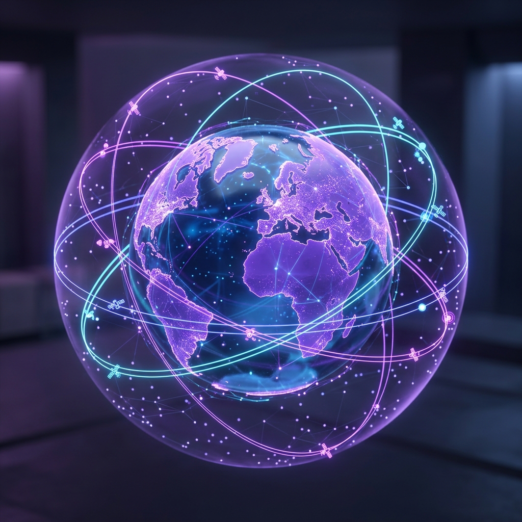 3D Holographic Globe Network