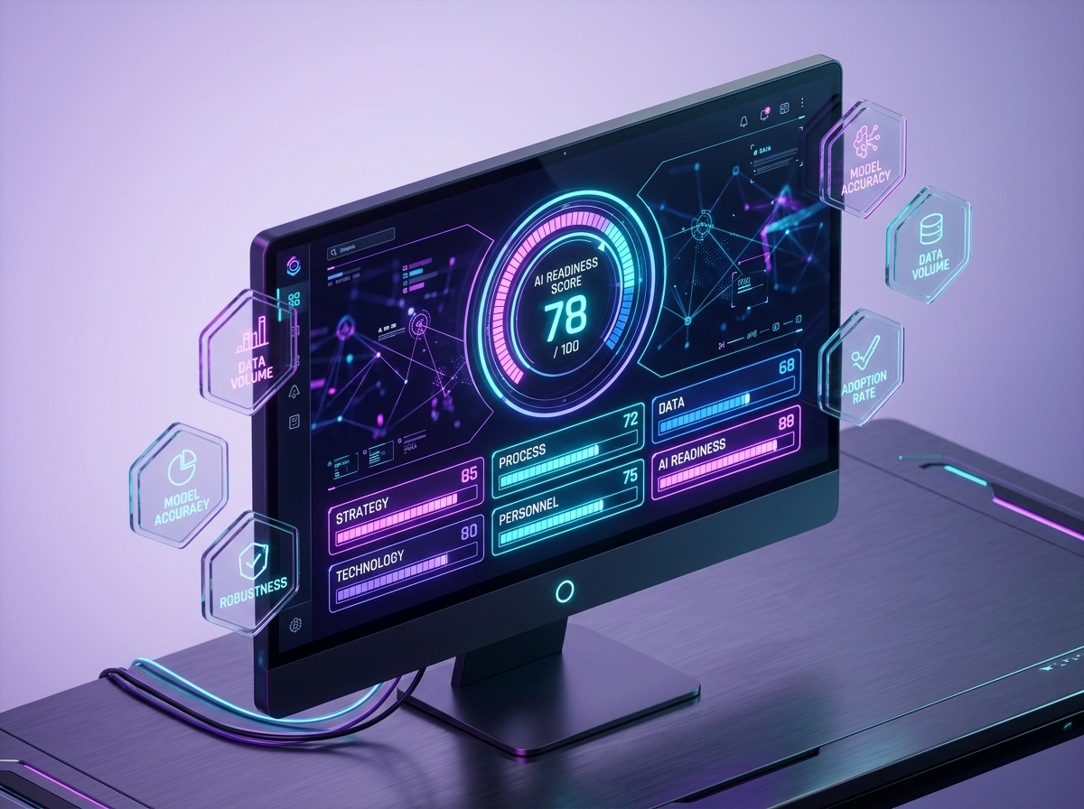 AI Readiness Score 3D Dashboard